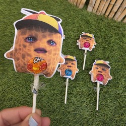 Detalle de golosina para fiestas gaming, divertido y cuqui por Kalukuqui.