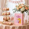 Bolsa de papel para regalo personalizada con temática de la Princesa Peach de Super Mario.