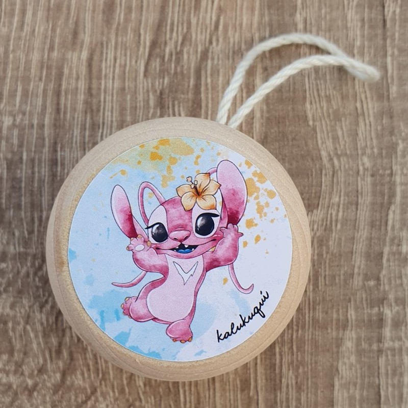 Yoyó Madera Personalizado Ángel (Stitch) | Detalle Disney