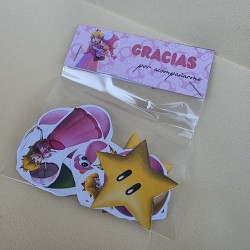 Accesorio cuqui de Kalukuqui para fans de Super Mario y mesas dulces.