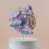 Decoración de tarta mágica y brillante, tierno y cuqui por Kalukuqui.