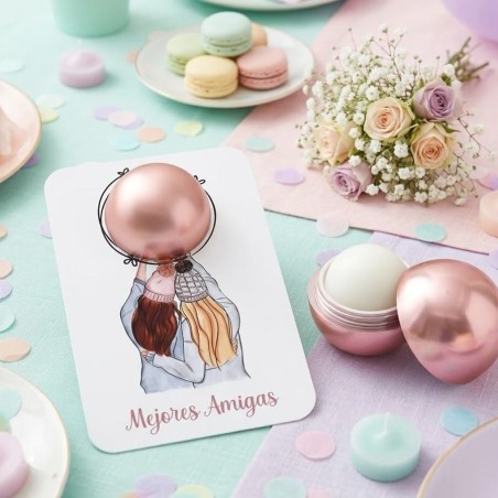 Bálsamo Labial Esfera Mejores Amigas | Detalle Amistad Personalizado