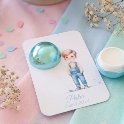 Bálsamo Labial Esfera Niño con Globo | Detalle Personalizado