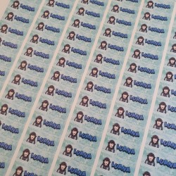 Detalle de papelería escolar de anime organizado y cuqui por Kalukuqui.
