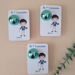 Bálsamo Labial Comunión Niño Biblia y Cruz | Detalle Clásico