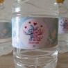 Etiqueta Adhesiva Stitch y Angel Disney Acuarela | Botella de Agua