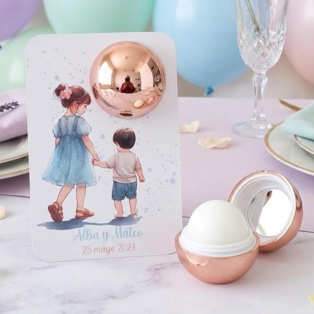 Bálsamo Labial Esfera Hermanos | Detalle Personalizado y Útil
