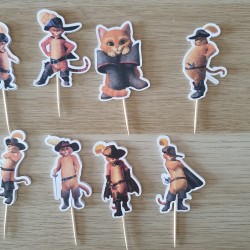Mini cake toppers artesanales de Kalukuqui para fiestas de cumpleaños infantiles.