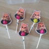 Detalle de fiesta temático de cuento de hadas y adorable para cumpleaños infantiles.