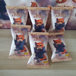 Detalle de snack infantil con temática de cuento de hadas y diseño adorable.
