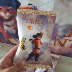 Bolsas Cheetos Pandilla Personalizadas El Gato con Botas | Kalukuqui