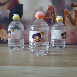 Etiqueta para Botella de Agua Personalizada El Gato con Botas | Kalukuqui