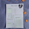Plantillas de reseñas literarias con estética gótica y adorable de Halloween Town.