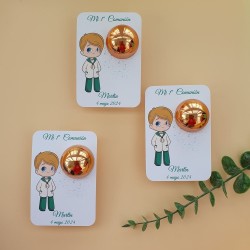 Bálsamo Labial Niño Comunión Marinero Verde | Detalle Tendencia