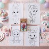 Pack de regalos creativos de los Bebés Llorones por Kalukuqui en tonos pastel.