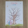 Diseño de lámina para huellas con ilustración exclusiva de Stitch y Angel enamorados.