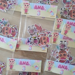 Accesorio cuqui de Kalukuqui para regalar en cumples y candy bars de niños.