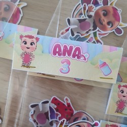 Bolsita de Pegatinas Personalizadas Bebés Llorones | Kalukuqui