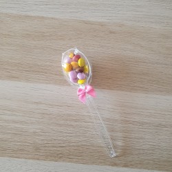 Cuchara Transparente con Lacasitos de Chocolate | Kalukuqui