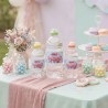 Etiquetas adhesivas para botellas de agua de los Bebés Llorones por Kalukuqui en tonos pastel.