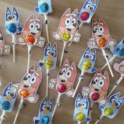 Chupa Chups Personalizado de Bingo Bluey | Kalukuqui