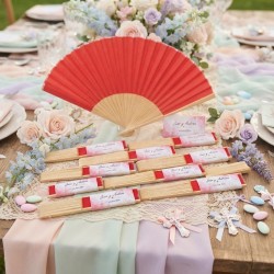 Abanicos de Colores Surtidos para Bodas y Eventos | Kalukuqui