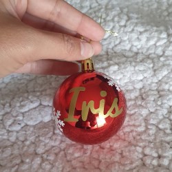 Bola de Navidad Roja en Caja Reno | Detalle Navideño Original