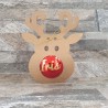 Bola de Navidad Roja en Caja Reno | Detalle Navideño Original