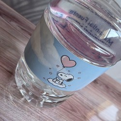Etiqueta para Botella de Agua Personalizada Snoopy | Kalukuqui