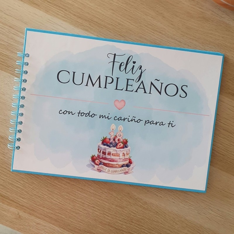 Detalle de regalo original para cumpleaños de 18 años con compartimentos.