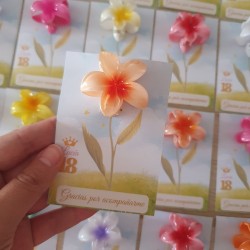 Flor Pinza Hawaiana Personalizada 18 Años | Kalukuqui