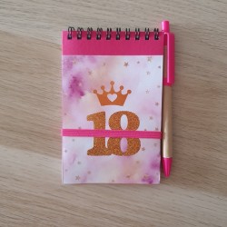 Cuaderno A6 Personalizado con Bolígrafo 18 Años | Kalukuqui