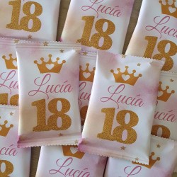 Bolsa Sorpresa 18 Años Modelo Brilla con Cuaderno y Pulsera | Kalukuqui