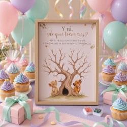 copy of Lámina árbol de huellas Stitch y Angel Love