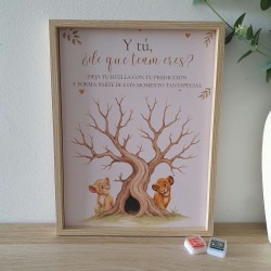copy of Lámina árbol de huellas Stitch y Angel Love