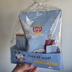 Cesta de Regalo Personalizada París Snoopy | Kalukuqui
