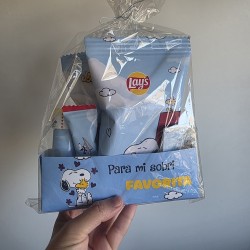 Cesta de Regalo Personalizada París Snoopy | Kalukuqui
