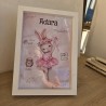 Lámina Natalicio Coneja Ballet Personalizada | Kalukuqui