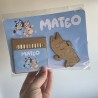 Pack de Regalos Divertidos Bluey con Silueta de Madera y Colores | Kalukuqui