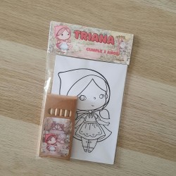 Pack Regalo Divertido Casiopea Caperucita Roja | Kalukuqui