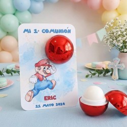 Bálsamo Labial Esfera Super Mario | Detalle Infantil Divertido