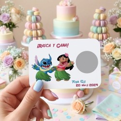 Tarjetas Rasca y Gana Lilo & Stitch | ¡Ohana significa diversión!